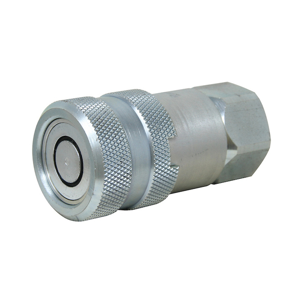 A & I Products Flat Hydraulic Coupler Socket, Female, 1/2" NPT 6" x4" x1" A-FF-501-8FP-P